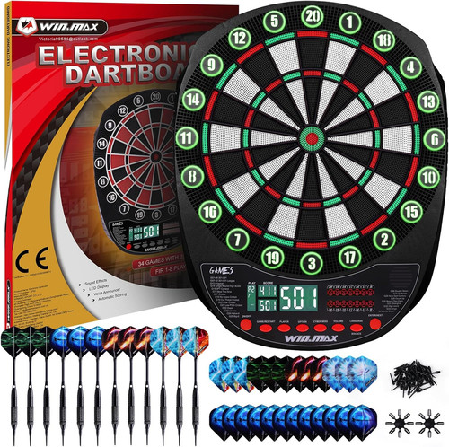 Led electronic dart board set - led,